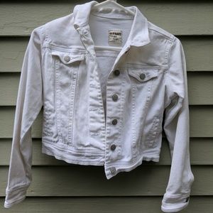 White jean jacket